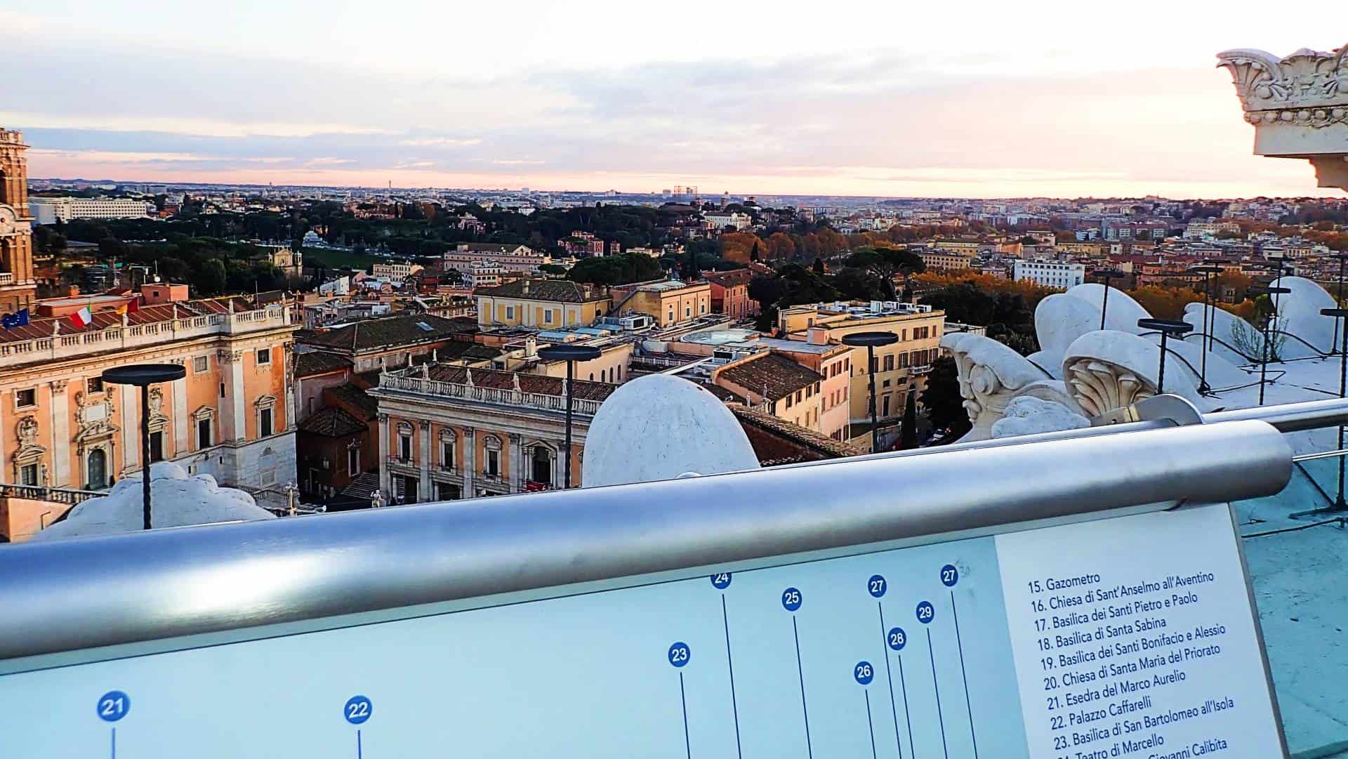 Information Design atop Victor Emmanuel II National Monument in Rome