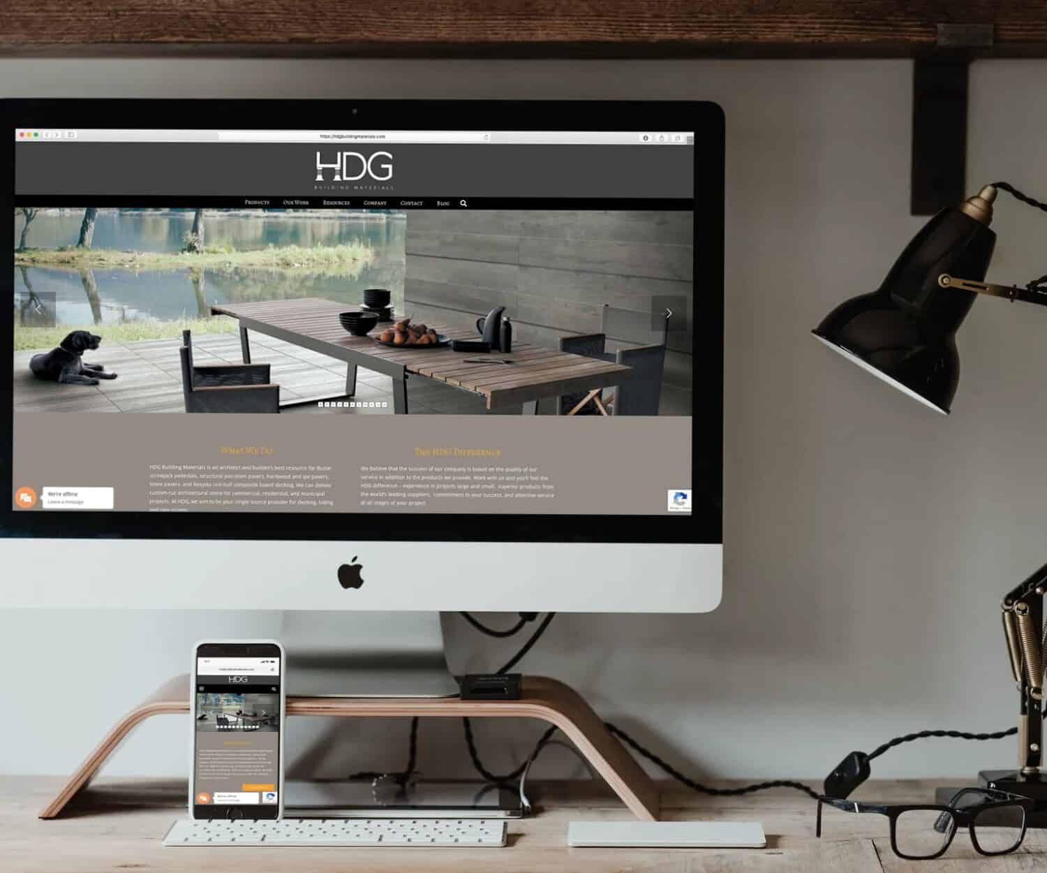 Mobile and Responsive Websites Such as the HDG Building Materials website are Part of Our Digital Marketing Services and Building Materials Marketing