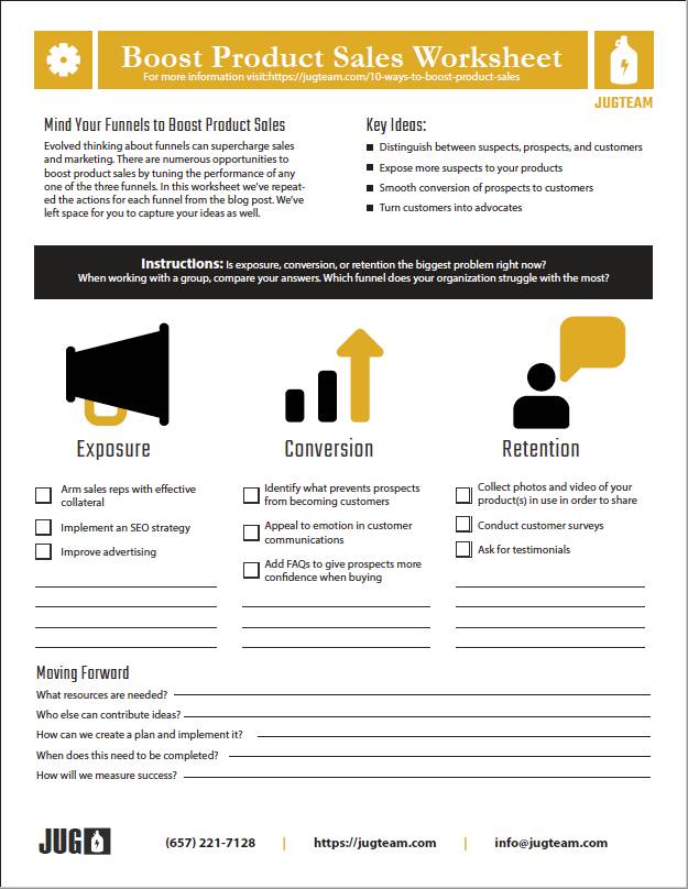 JUG Team Boost Product Sales Worksheet thumbnail