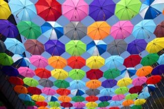 Umbrellas in the Sky from JUG Team Marketing