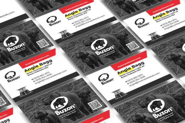 Buzon USA Brand Execution Seen on Cards from JUG Team Marketing
